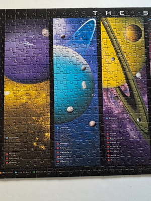 Solar System puzzle like new, 1000 pieces, Eurographics