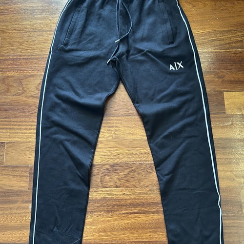 Armani Exchange black joggers, small