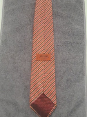 Missoni men's tie like new, 100% silk, multicolor stripes