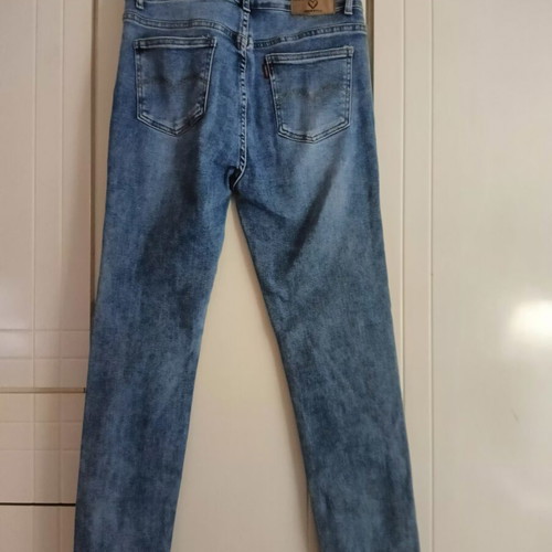 Women's blue jeans, size L, cotton blend