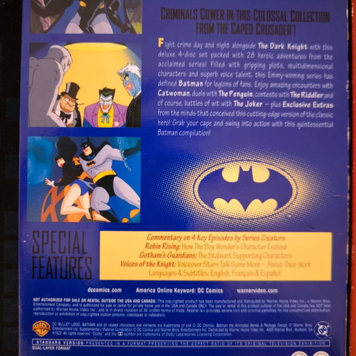 Batman: The Animated Series Volume 1 & 2 DVD collector's boxsets