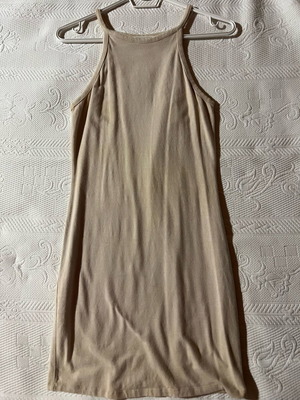 Forever21 nude fitted dress like new, size S