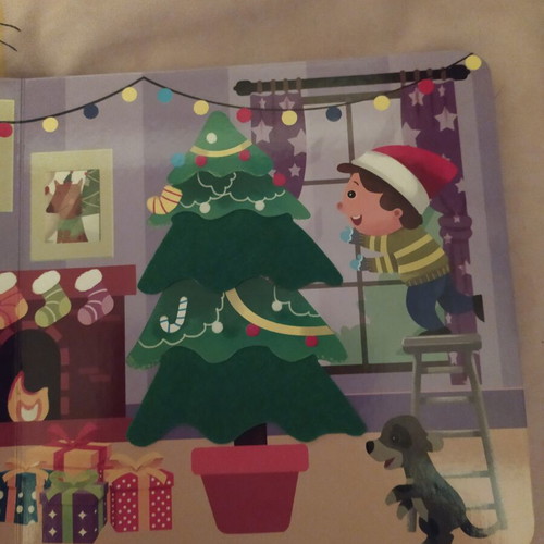 Happy Christmas Touch Book with Felt new