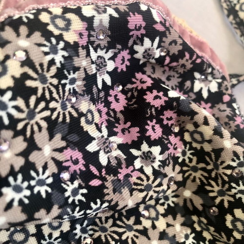 Halter Top Liu Jo floral with strass and lace Small new
