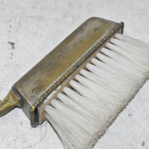 Vintage Silver-Plated Brass Table Brush used