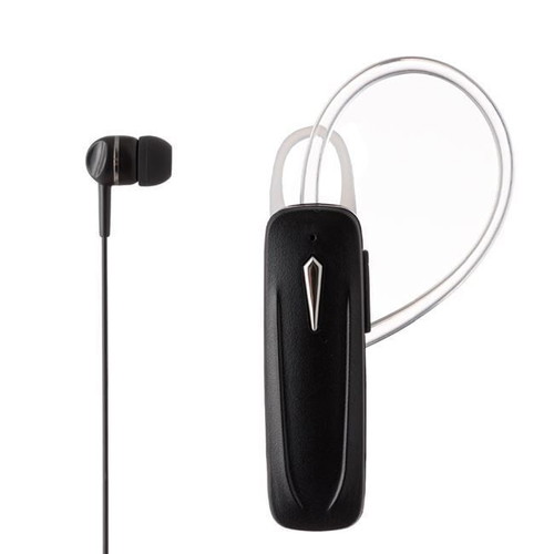 Handsfree Bluetooth headset and wired earphone black i-JMB new