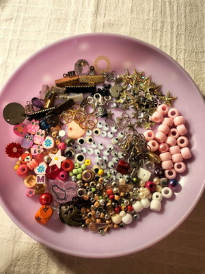 Various craft decorations used for handmade projects