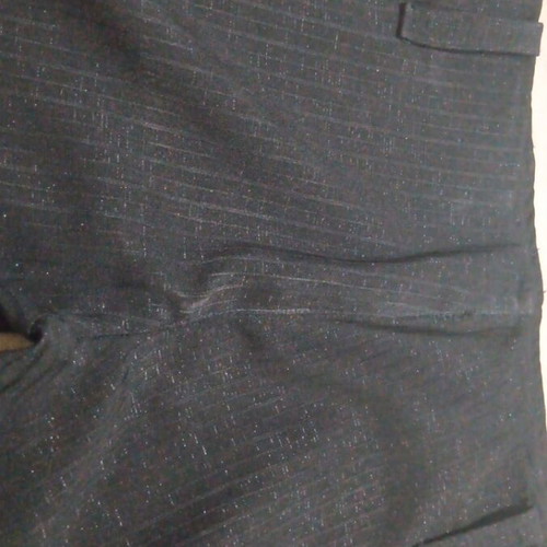 Capri pants with side zipper, black