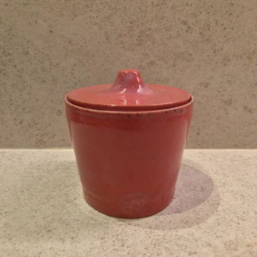 Vintage Handmade Ceramic Storage Jar with Lid like new