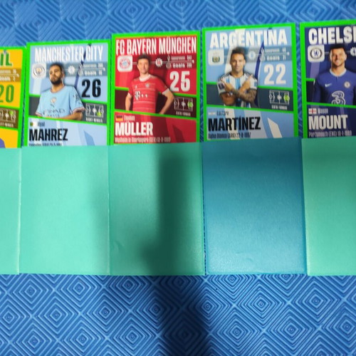 Panini Top Class stickers like new with Vinícius Jr., Mahrez, Müller, Martínez, Mount