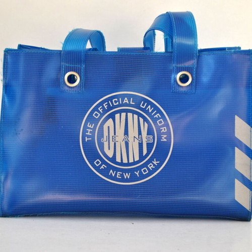 DKNY Jeans Blue PVC Tote Bag Y2K vintage used