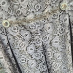 Italian dress and jacket set, grey beige lace