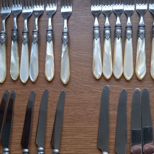 Casa Bugatti Oxford Old-silver Cutlery Set for 6 People like new
