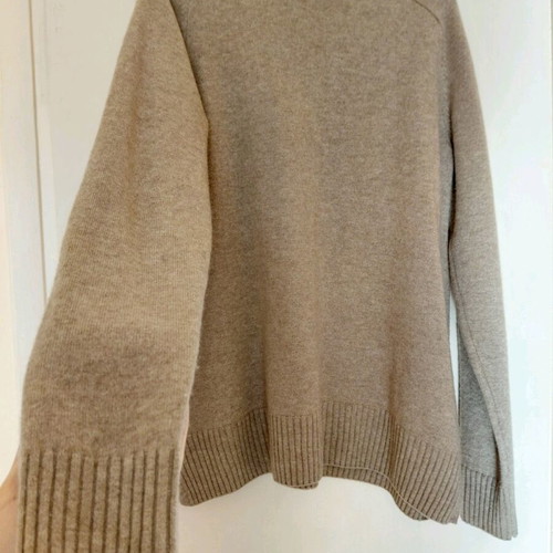 Massimo Dutti wool and cashmere turtleneck like new, S/M, beige-gray