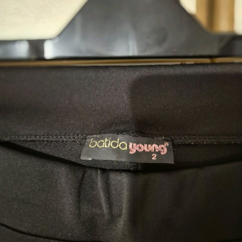 Elastic pants like new, black with side design size L