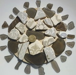 Sea glass and sea tiles for crafts