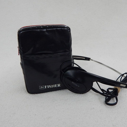 Fisher Stereo Cassette Player PH 35 with Sony headphones