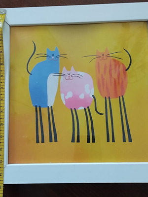 Frames used, set of three square 30x30 cm
