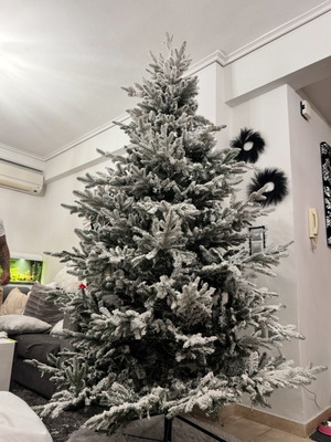 Snowy Christmas tree fir height 240 new without decorations