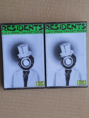 The Residents rare double cassette used, Live in Athens 1990