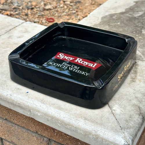 Spey Royal Fine Old Scotch Whisky Ceramic Ashtray used