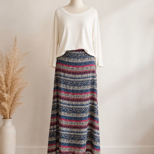 Lipsy Boho Chic Set maxi skirt and loose top like new