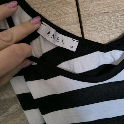 Anel women's black and white dress like new with cut out back size M