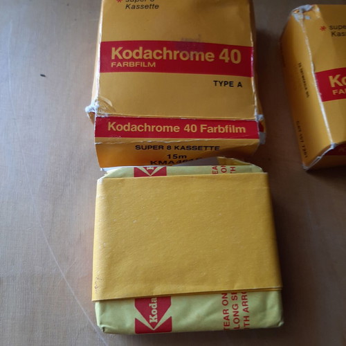 Kodak Super 8 Kodachrome 40 Type A film cassette set like new