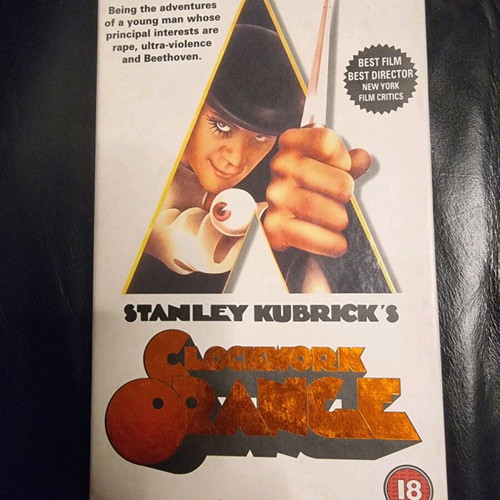 Clockwork Orange VHS like new social genre