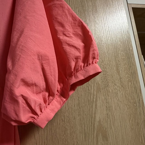 Zara maxi dress with balloon sleeves like new, pink, XS
