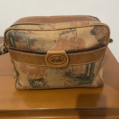 Vintage Guy Laroche leather shoulder bag like new, brown