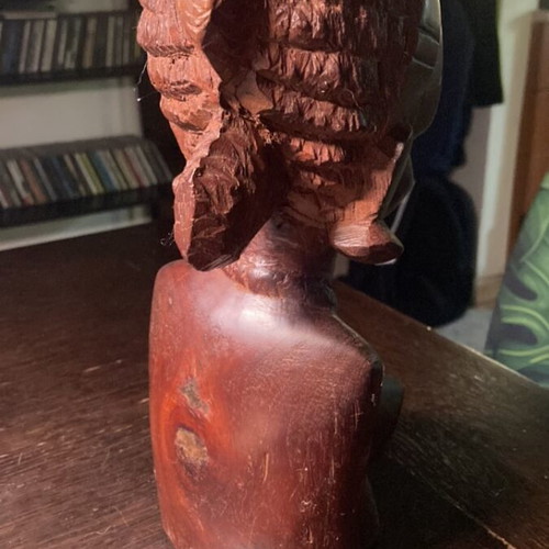 African wood carving statue solid 32 cm like new