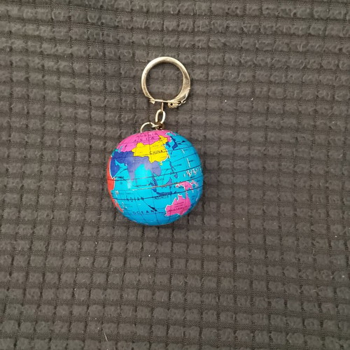 Collectible globe keychain 1980s new