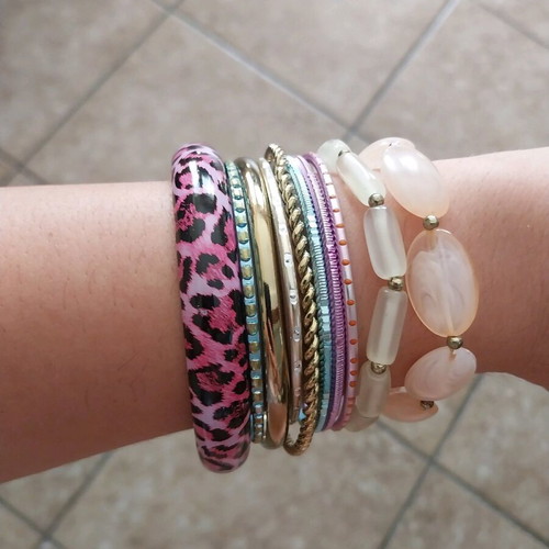 Bracelet set used, multicolor