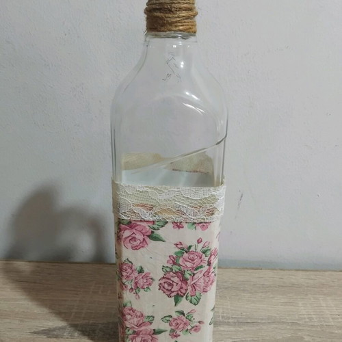 Johnnie empty decorated bottle like new
