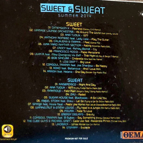 Sweet & Sweat Summer 2014 2 CDs like new, electronic