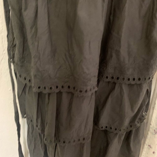 Naf Naf knee-length dress used in olive color, size L