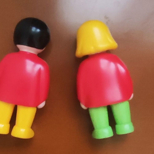 Playmobil figures like new, boy and girl without packaging