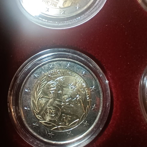 France 2 Euro 2021 UNICEF coin new in capsule