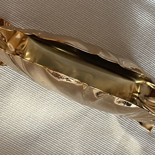 Vintage Reichhart Napkin Holder 24K Gold Brass Like New