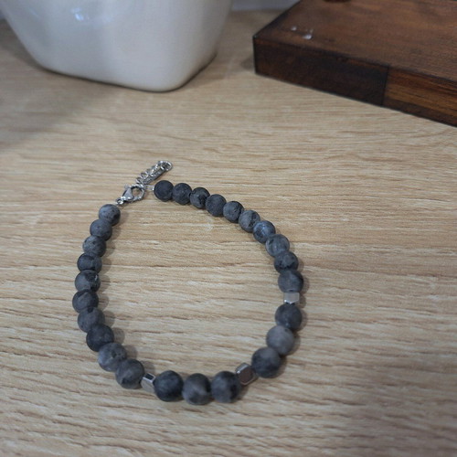 Handmade men's bracelet made to order from natural stones