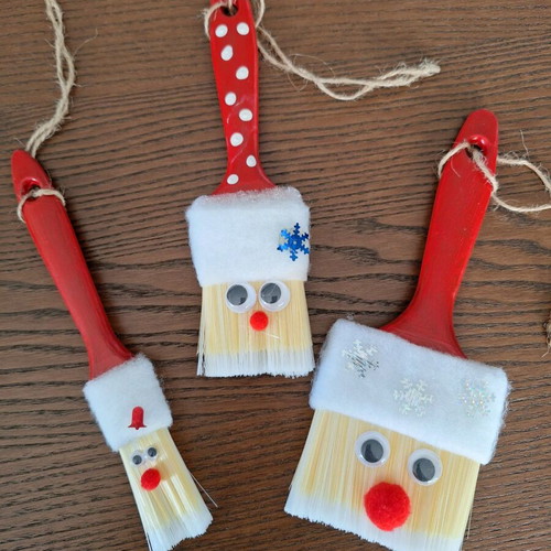 Set of handmade Christmas ornaments 3 pieces for tree new