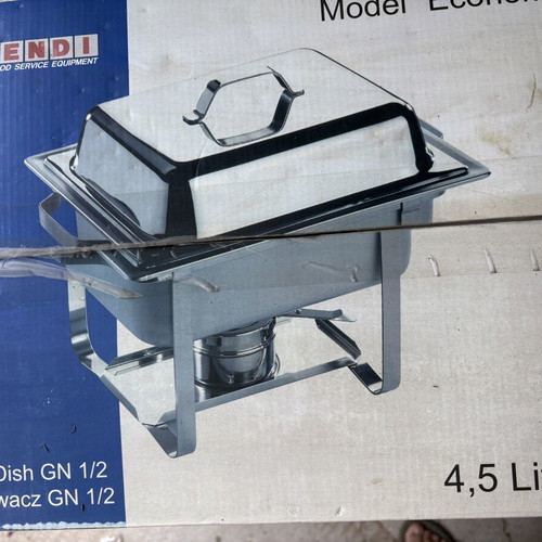 Hendi Bain Marie chafing dish like new, 4.5 lt inox