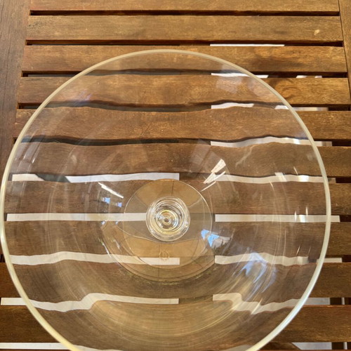 Dartington Crystal Fortuna heavy crystal bowl with foot