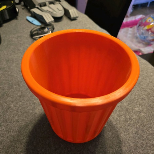 Office bin 3d printed orange like new, PLA plastic