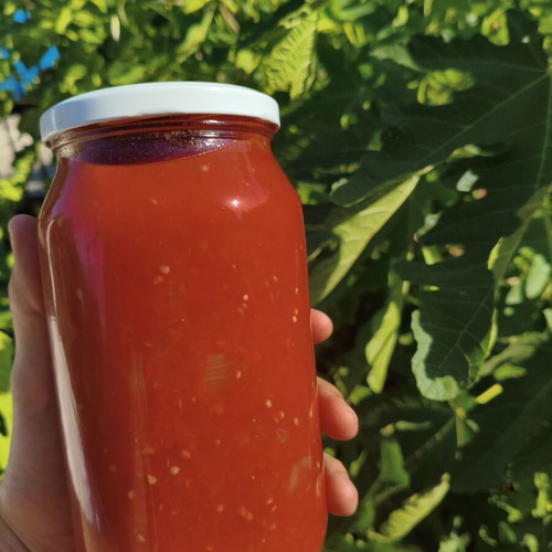 Tomato sauce 100% village tomatoes 1L or 720ml new