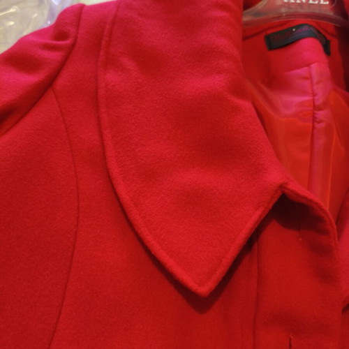 Bellino women's red wool coat like new, size L (fits M)