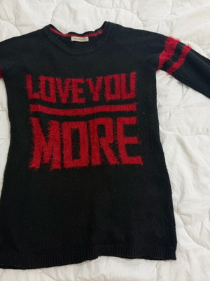 LCW knitted sweater small black like new