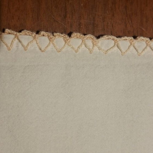 Vintage tablecloth with multicolored embroidered flowers, 133x128 cm