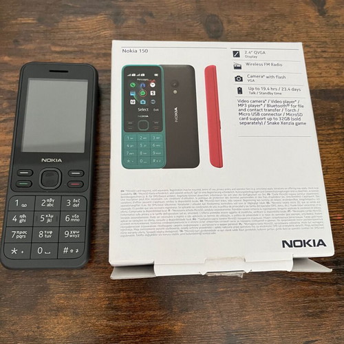 Nokia 150 like new, black, long battery life